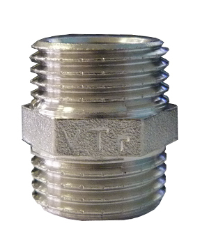 Nipple brass 1/2 symmetric