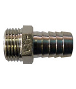 Nipple brass straight 1/2 x 16