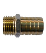 Nipple brass straight 1/2 x 20